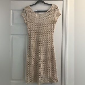 Free People Cream Lace Dress